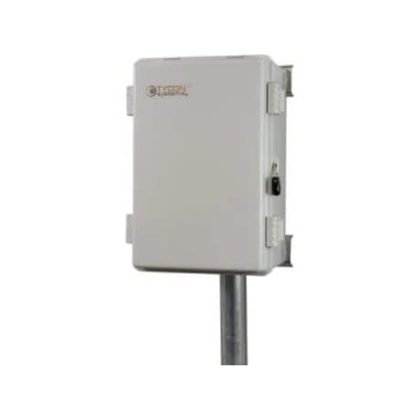 Tycon Systems Toggle Clamps Electrical Enclosures, 12 in H, 7 in D, 8-1/2 in W, NEMA 4X, Polycarbonate ENC-PL-11x7x6